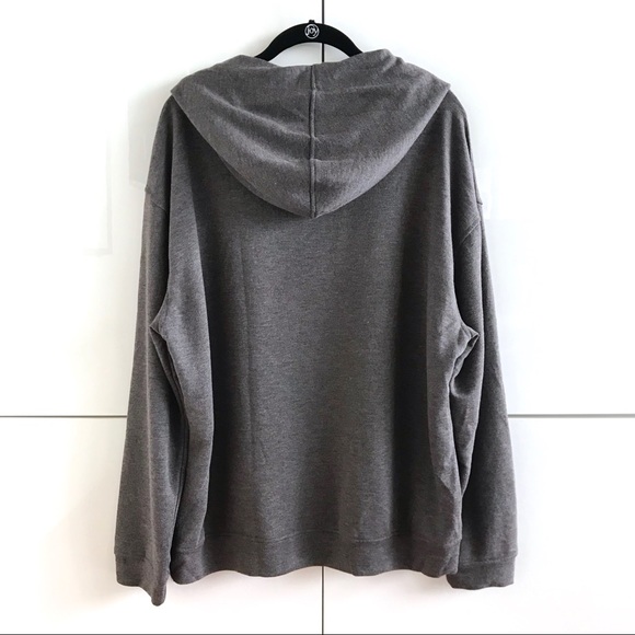 🆕 NWT Oversized Ash Hoodie With Drawstring - Picture 4 of 8